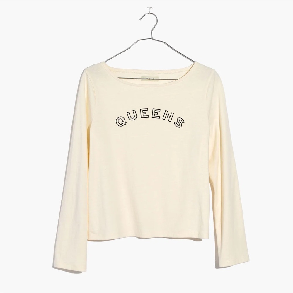 Madewell Queens Graphic Long Sleeve Top